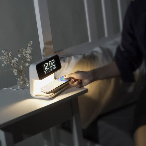 3-in-1 Bedside Lamp with Wireless Charger