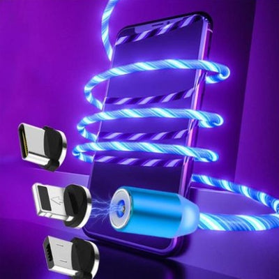 Magnetic Flowing Light Charging Cable
