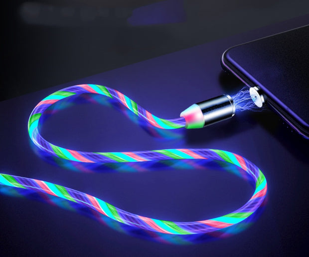 Magnetic Flowing Light Charging Cable