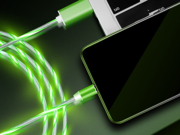 Magnetic Flowing Light Charging Cable
