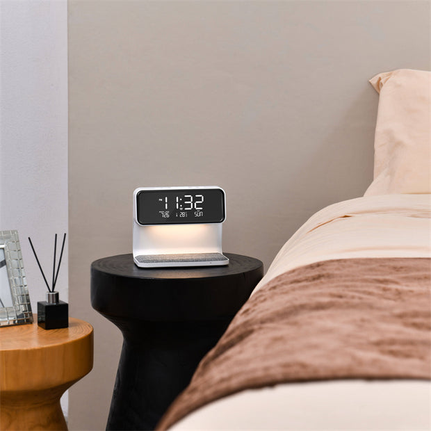 3-in-1 Bedside Lamp with Wireless Charger