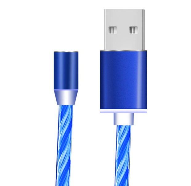Magnetic Flowing Light Charging Cable