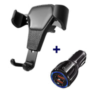 Leather-Style Gravity Car Phone Holder