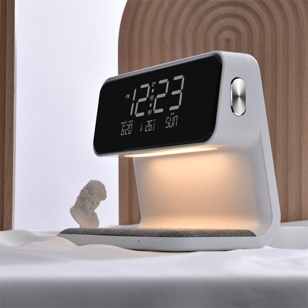 3-in-1 Bedside Lamp with Wireless Charger