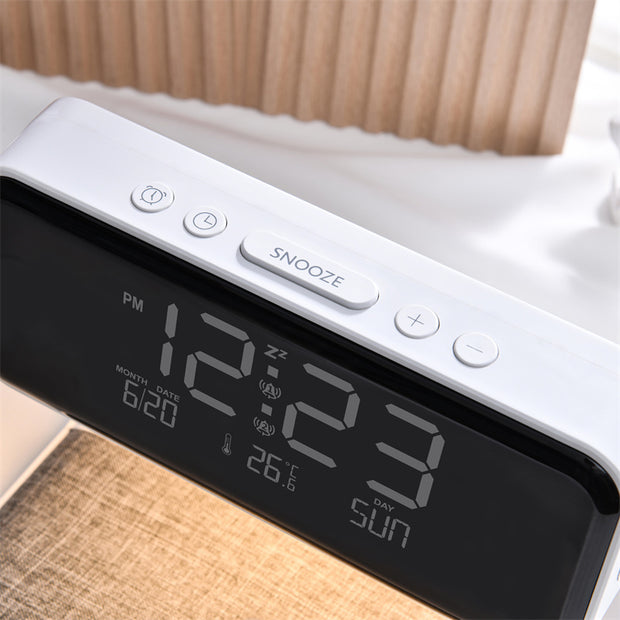 3-in-1 Bedside Lamp with Wireless Charger
