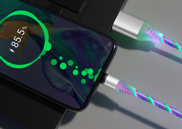 Magnetic Flowing Light Charging Cable
