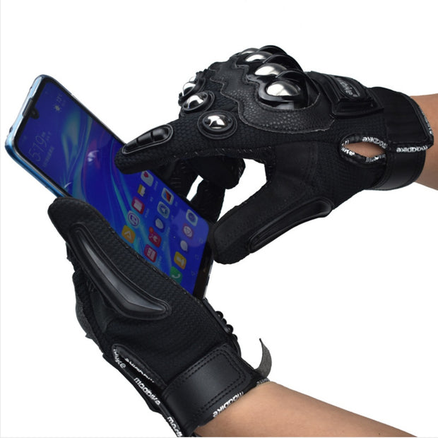 Alloy Protective Motorcycle Gloves