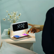3-in-1 Bedside Lamp with Wireless Charger